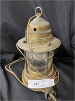 Brass Plated Electrified Lantern