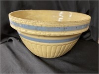 Stoneware Blue Banded Mixing Bowl