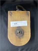 Primitive Wooden Pulley