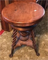 Ball And Claw Feet Piano Stool