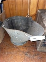 Early Galvanized Ash Bucket