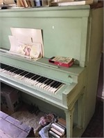 Painted Upright Piano, Contents Of Office Area,