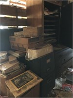 Cabinet And Assorted Items