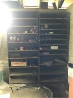 2 Metal Parts Bins And Contents 36x85x12 Each