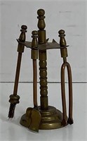 Dolhouse Or Mini Brass Fire Iron Set