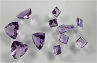 39 + Trillion & Princess Cut Amethysts