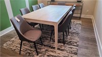 9 PC TABLE & CHAIRS