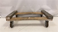 Rolling Dolly Cart Wooden New Haven