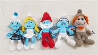 5 New Smurf Plush Toys