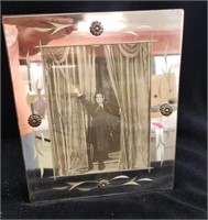 Etched Mirrored Deco Picture Frame