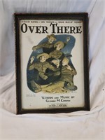 1918 Over There Norman Rockwell framed sheet music