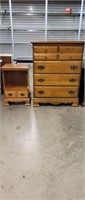 Maple Dresser and night stand