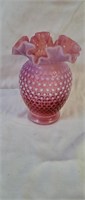 Fenton Cranberry vase