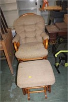 Glider Chair & Foot Stool