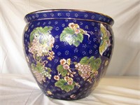 Big Blue Butterfly Planter Pot 13" T 17" Dia