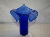 Mikasa Cobalt Blue Lilly Vase10"