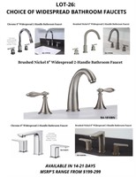 Bathroom Faucets - Widespread (Your Choice)