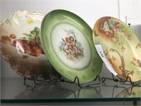 Limoge and German Decorative Plates