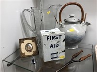 Water Pitcher, Tea Pot, First Aid Kit