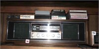 VINTAGE RCA RADIO WITH GE 8 TRACK PLAYER