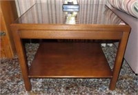 MID CENTURY ART FURNITURE END TABLE - 25" X 25" X