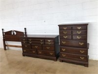 3 Pc. Crawford Mahogany Bedroom Suite