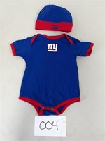 Reebok NFL New York Giants Newborn Onesie + Hat
