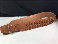 Genuine Leather Ammunition Belt 47 in long will