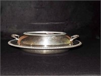SILVER PLATED COVERED SERVING DISH