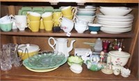 CONTENTS OF CHINA CABINET: SHEFFIELD PLATES, EGG P