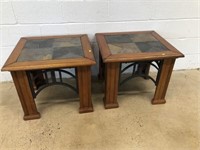 (2) Modern End Tables
