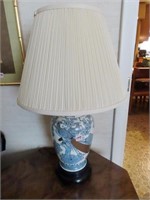 ORIENTAL TABLE LAMP - 28" - PEACOCK