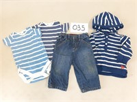 Baby Onesies, Pullover & Guess Jeans - 6-12 Months