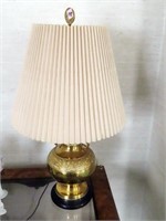 PAIR OF BRASS TABLE LAMPS 27" - ORIENTAL