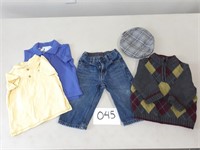 Janie & Jack Shirts, Sweater, Jeans & Hat - 12-18