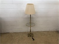 Brass Circular Floor Lamp