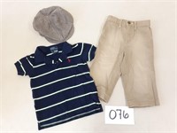 Polo by Ralph Laruen Shirt & Pants + Hat - 18 Mos