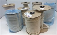 Elastic, assorted sizes, some spools are full