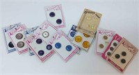 Vintage Buttons on cards