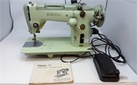Singer Sewing Machine, Model 319W,  green