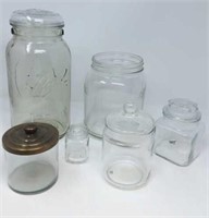 Jars: square gallon no lid; 12 1/2"