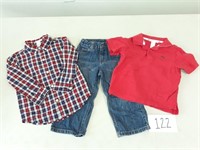 2 Janie & Jack Toddler Shirts + Jeans - Size 3T