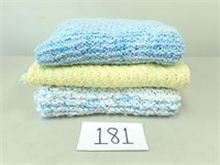 3 Knit / Crochet Baby Blankets