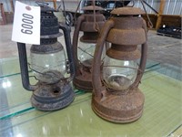 (3) Oil Lanterns