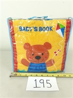 Baby's Book "Bear" Cloth Learning Book
