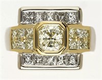 3.70 Cts VVS Diamond Ring 18 Kt