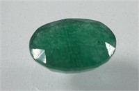 Certified 4.70 Cts Natural Oval Cut Emerald