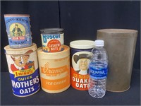 Lot of Vintage Kitchen Advertising Tins