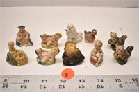 10 assorted Red Rose Tea figurines