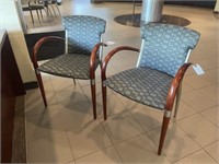 Two Upholstered Guest Chairs